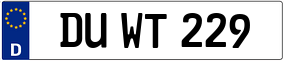 Trailer License Plate